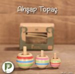 Ahşap Renkli Topaç